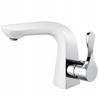 BATERIA UMYWALKOWA BIAŁA/CHROM TOPAZ WHITE WG234