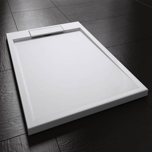 Brodzik prysznicowy slim konglomerat biały - SL04