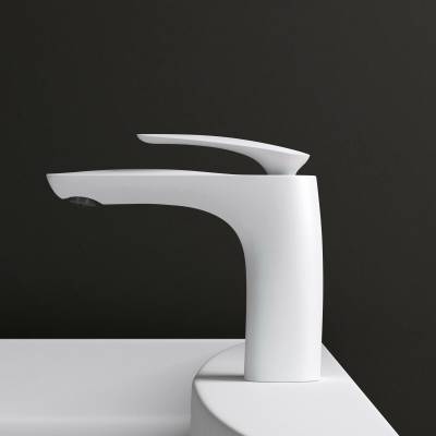 Bateria umywalkowa Niska Biała WAM7201