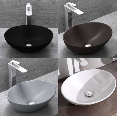 Umywalka Nablatowa Ceramiczna C205 MAT / POŁYSK 4 KOLORY zdjęcie nr 1