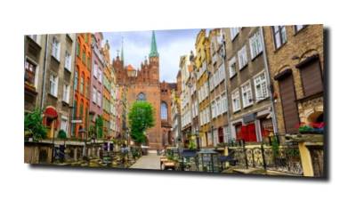 obraz na szkle Architektura gotycka- Gdańsk 