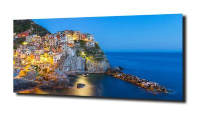 obraz na szkle Miasteczko w Cinque Terre 