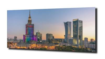 obraz na szkle Pałac kultury Warszawa 