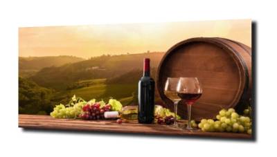 obraz na szkle, Panel szklany Wino 21 