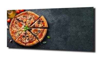 obraz na szkle Pizza kuchnia jedzenie 