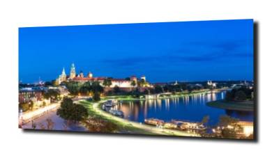 obraz na szkle Panorama Krakowa duża 