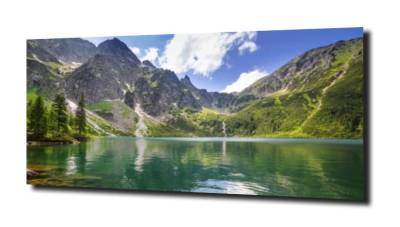 obraz na szkle Jezioro góry, Tatry  