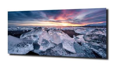 obraz na szkle Ice beach - Islandia 