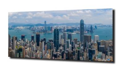 obraz na szkle Nowoczesny Hong Kong 