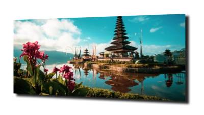 obraz na szkle Świątynia na Bali 