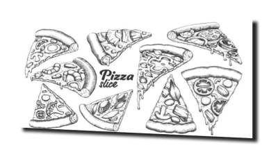 obraz na szkle Pizza jedzenie  
