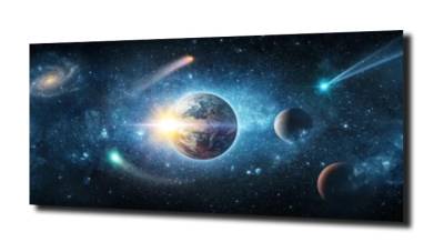 obraz na szkle Kosmos planety 