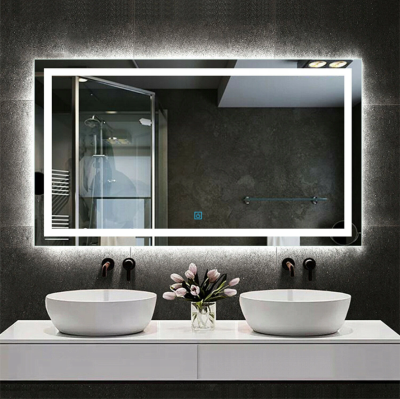 Lustro łazienkowe podświetlane led 80x60cm