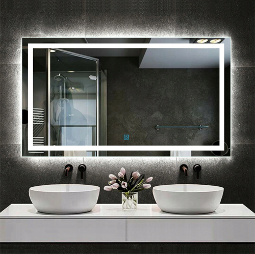Lustro łazienkowe podświetlane led 80x60cm-fot.2
