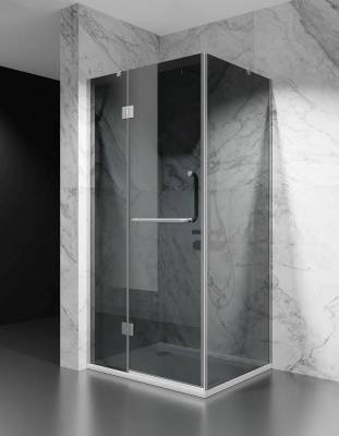 Kabina Prysznicowa Uchylna Chrom Połysk DV8500 Grafitowa