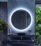 90cm Lustro Okrągłe LED