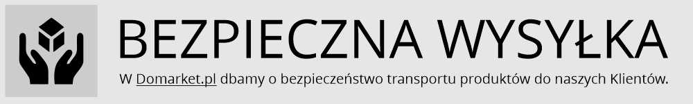 Bezpieczna wysyłka zamówionych produktów tylko z Domarket